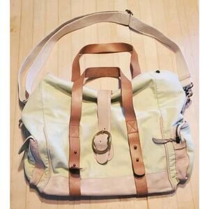 Free People Women's We The Free CAPE CANVAS TOTE w/leather